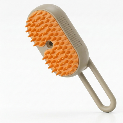 Brosse Nuage coloris Café, brosse à brume anti-poils pour chat